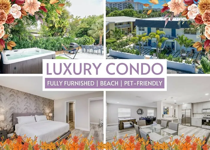 Pet Friendly Beach Condo With Hot Tub And Firepit